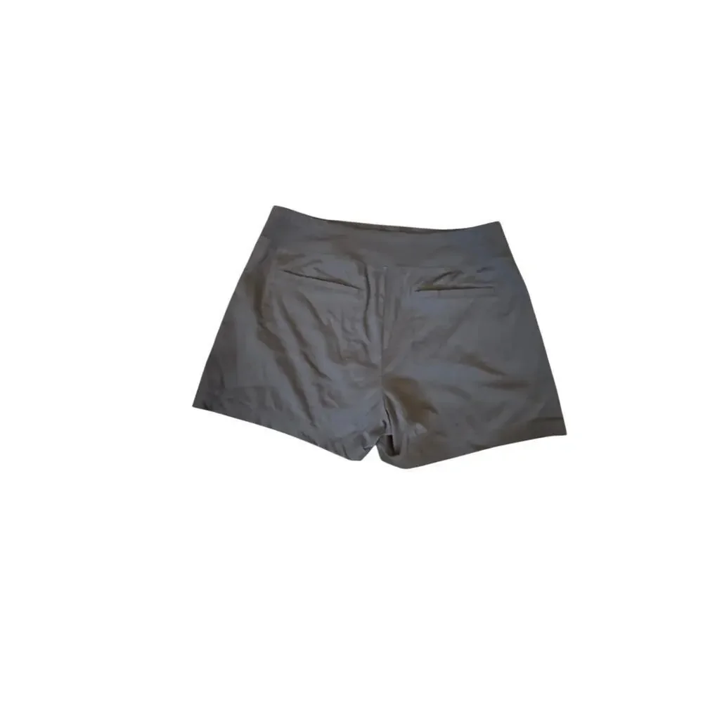 Athleta Black Athletic Shorts Womens Size 14 Zipper Pocket Performance